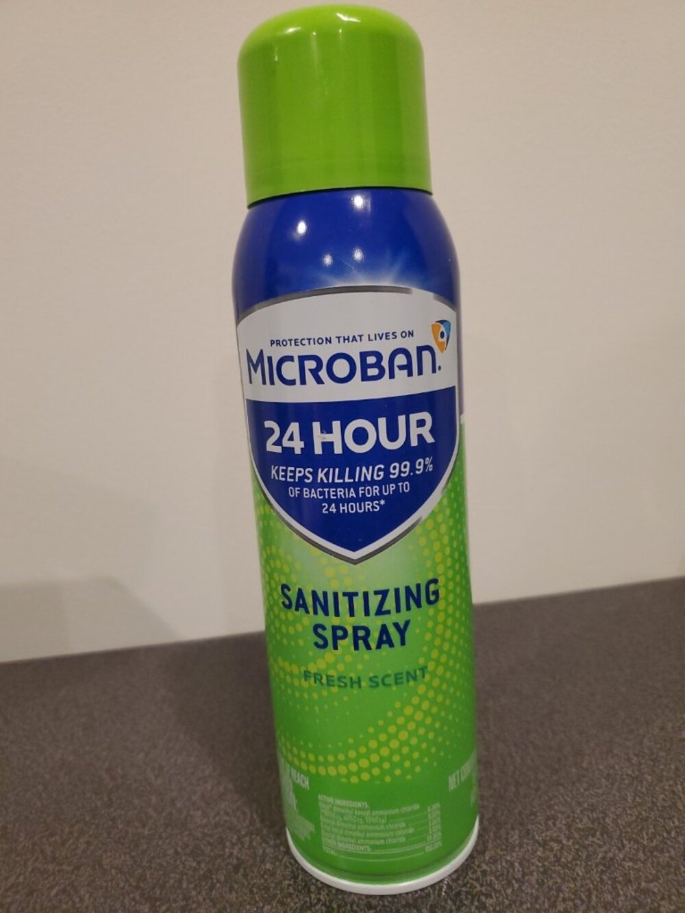 Microban 24 Hour Sanitizing Spray 99.9% Of Bacteria  Citrus Scent